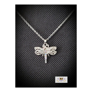 304 Stainless Steel Dragonfly Necklace.