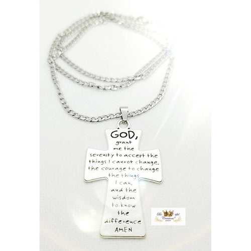 Stainless Steel Serenity Chain Necklace.