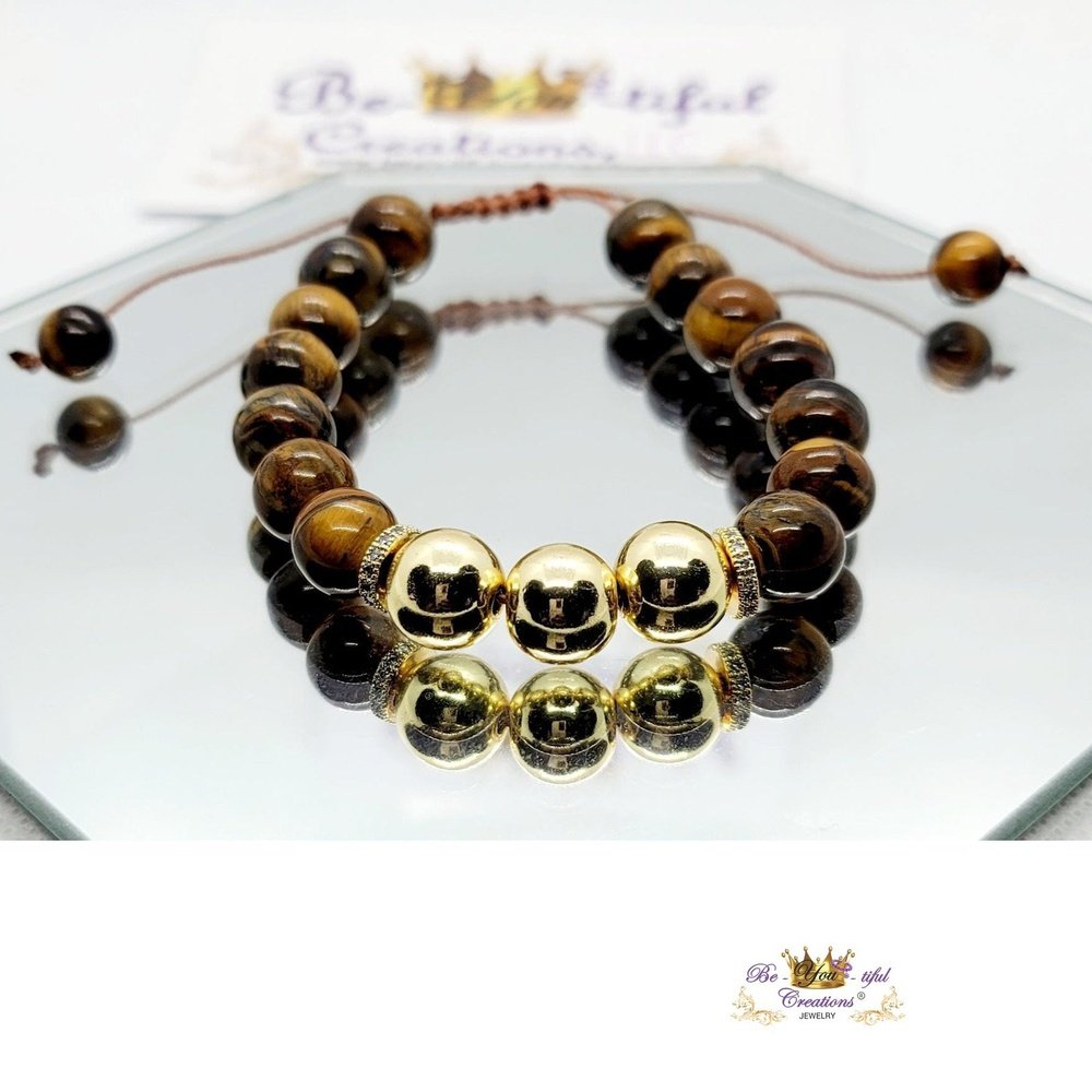 Stunning Handmade, Adjustable Natural Stone Luxury Bracelets